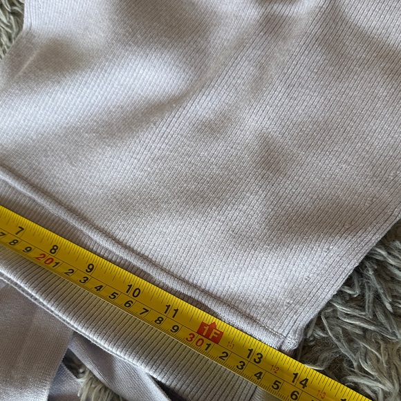 Wilfred Lavender Ribbed Wrap Top - Picture 11 of 11